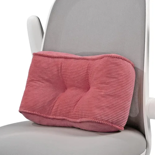 Vista 16 de Almohada de apoyo lumbar para silla de escritorio de estudio, almohada de apoyo de espuma de látex natural tamaño bocado para aliviar el dolor
