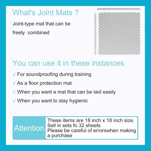 Vista 4 de BODYTECH Tapete de ejercicio de rompecabezas de espuma y azulejos entrelazados para gimnasio en casa. Acolchado de suelo para niños pequeños.