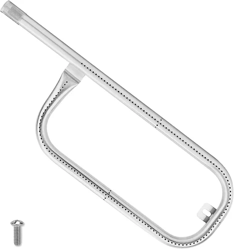 Uniflasy 60040 Tubo quemador de parrilla de 17 pulgadas para Weber Q1200 Q1000 Q100 Q120 304 Acero inoxidable Baby Q 386001 386002 516002, 516001,