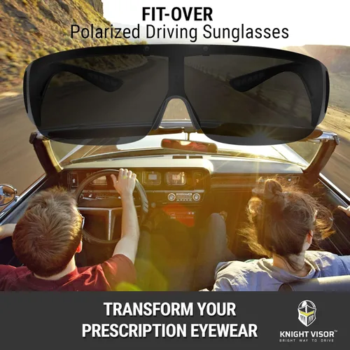 Vista 7 de BLUPOND KNIGHT VISOR Wrap Around Oversized Sunglasses - Fit Over Safety Glasses with Flip Up