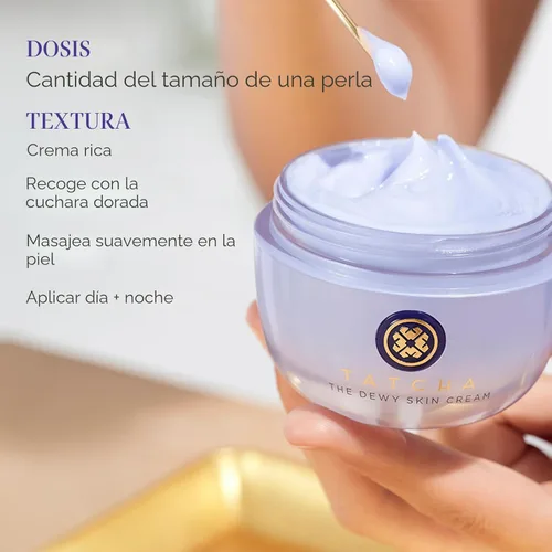 Vista 8 de TATCHA The Dewy Skin Cream Rich Face Cream to Hydrate, Plump and Protect Dry and Combo Skin