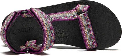 Vista 5 de Muboliy Sandalias originales para mujer, cómodas, de secado rápido, informales, deportivas, para caminar, senderismo, sandalias acuáticas