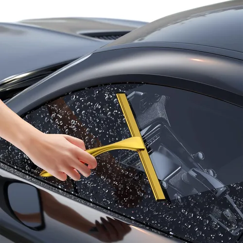 Vista 7 de Juego de escobilla de ducha de acero inoxidable de 14 pulgadas, escobilla multiusos para baño, puertas de ducha, espejos, azulejos y ventanas