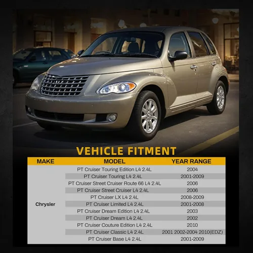 Vista 2 de DWVO Radiador Radiador Completo Compatible con 2001 2002 2003 2004 2005 2006 2007 2008 2009 2010 Chrysler PT Cruiser 2.4L L4 4Cyl DWRD1013