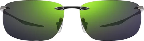 Vista 2 de Revo Gafas de sol Descend Z Filtro de lente de cristal polarizado UV marco rectangular sin montura de metal