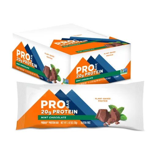 Vista 10 de PROBAR - Barra de PROTEÍNA, Brownie de Chocolate, Sin OGM, Sin Gluten, Saludable, A Base de Plantas, Ingredientes de Alimentos Integrales, Energía