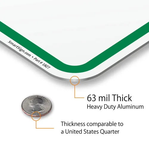 Vista 4 de SmartSign Letrero de "Estacionamiento para visitantes" Aluminio de 12 x 18 pulgadas