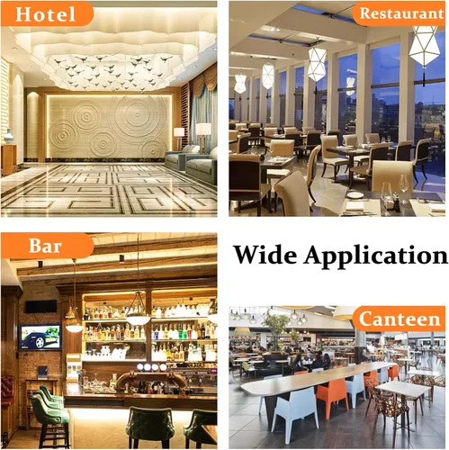 Vista 7 de Abrelatas comercial resistente, abridor manual ajustable con 2 cuchillas y base de acero chapada, se adapta a latas de hasta 10 pulgadas de alto