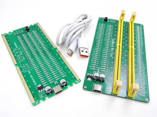 Bonito DDR4 Desktop PC Server Memory RAM Módulo y placa base de computadora RAM Ranura de prueba fácil Analizador de diagnóstico rápido LED Tester
