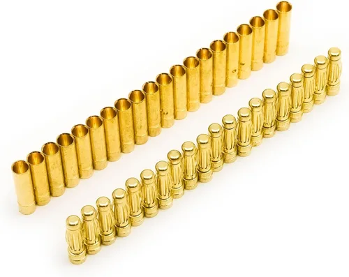 Vista 2 de SpeedyFPV 20 pares de conectores de bala de 0.118 in Banana Plug 50A clasificados macho y hembra