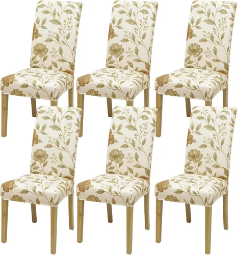 Vista 91 de BIETYONE - Fundas para sillas de comedor, juego de 2 fundas para sillas de comedor o cocina, lavables, protectoras, para sillas Parsons