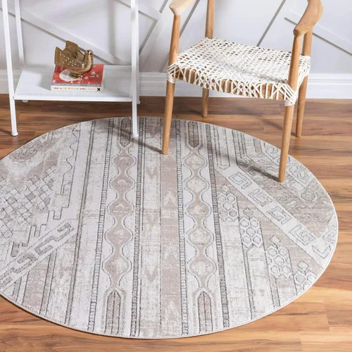 Vista 28 de Unique Loom Portland Collection Southwestern - Alfombra de área a rayas tono sobre tono (2 pies 2 pulgadas x 3 pies, rectangular, blanco/negro)