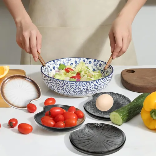 Vista 3 de BigNoseDeer Kitchen Decor - Juego de 4 cucharas para estufa, soporte de cuchara de cerámica grande para encimera de cocina, regalos de inauguración