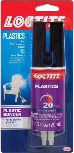 Adhesivo plástico Loctite 1363118 epoxi, jeringa de 0.85 oz líq., Amarillo, 1363118