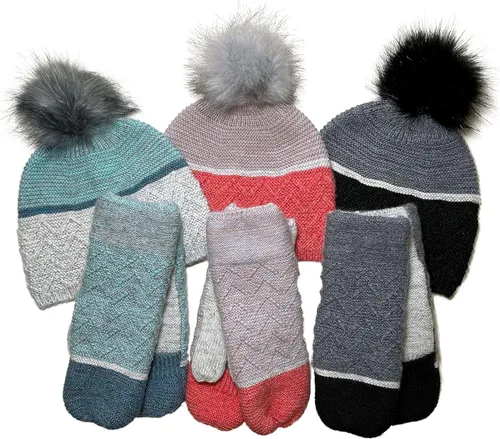 Vista 3 de VIA BY SKL STYLE Women's Recycled Knit Mittens