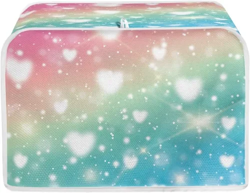 Vista 29 de Dreaweet Cubierta abstracta para tostadora de margaritas, protección contra el polvo, cubierta para hacer pan, resistente a las manchas, lavable a