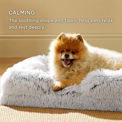 Vista 5 de Bedsure - Cama ortopédica pequeña para perros, sofá cama calmante y lavable para perros pequeños, espuma de soporte con funda extraíble y lavable