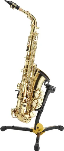 Vista 2 de Hercules Stands DS630BB Soporte para saxofón altotenor con agarre automático, color negro