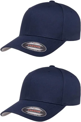 Vista 23 de Flexfit 5001 - Gorra de béisbol de sarga de algodón, 6 paneles Negro