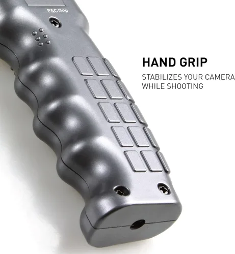 Vista 5 de Pistol Grip Plus solamente: mango con soporte de 1/4"-20 para cámara réflex digital sin espejo, cámara de acción y teléfono inteligente, mango
