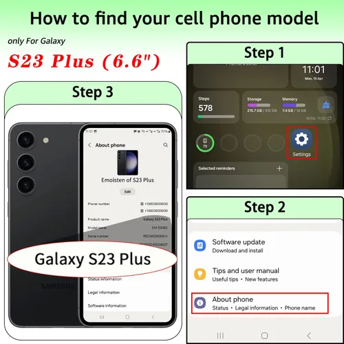 Vista 3 de SUANPOT para Samsung Galaxy S23 +/ Plus Funda tipo cartera con bloqueo RFID, soporte para tarjetas de crédito, funda protectora de libro tipo flip