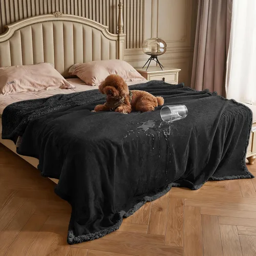 Vista 21 de Kritter Planet - Manta impermeable para perros, reversible, a prueba de agua, para sofá, cama y coche, fundas lavables para sofá para perros