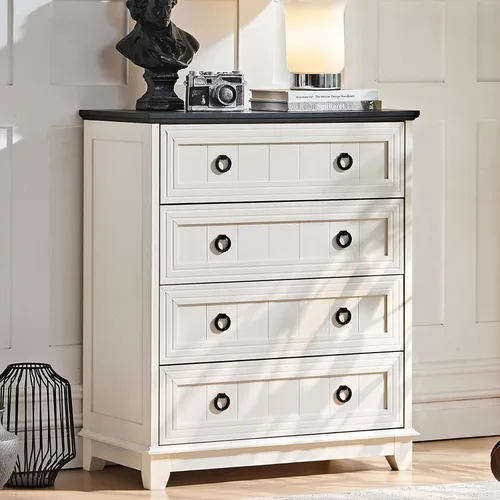 Vista 28 de Joaxswe Mesita de noche estilo granja de 18" con estación de carga, cómoda con mesa auxiliar de 2 cajones para dormitorio, mesita de noche de madera