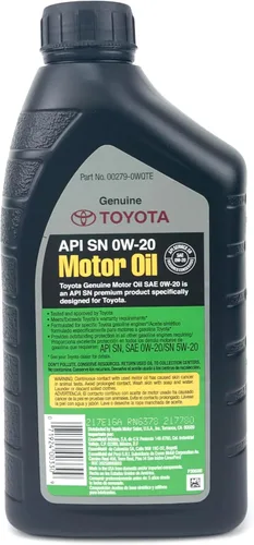 Vista 4 de Toyota / exxon mobil Estuche de 6 cuartos de galón de aceite sintético completo TGMO SN 0W-20
