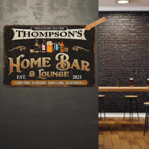 Vista 3 de Chico Creek Signs Letrero de Bar de Whisky - Decoración de Bar de Aluminio Compuesto Rústico de 30.5 cm x 30.5 cm para Montaje en Pared