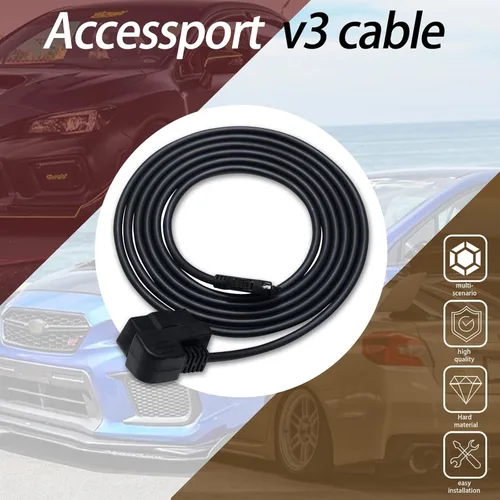 Vista 5 de XTPTFABS Puerto de acceso OBD2 OBDII Cable compatible con cable V3 Sub-aru Ford VW WRX STI Focus Evo BMW, se adapta a: todos los autos que utilizan