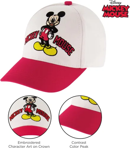 Vista 3 de Disney Boys Baseball Cap, Mickey Mouse Adjustable Toddler Hat, Ages 2-4 Or Boy Hats for Kids Ages 4-7