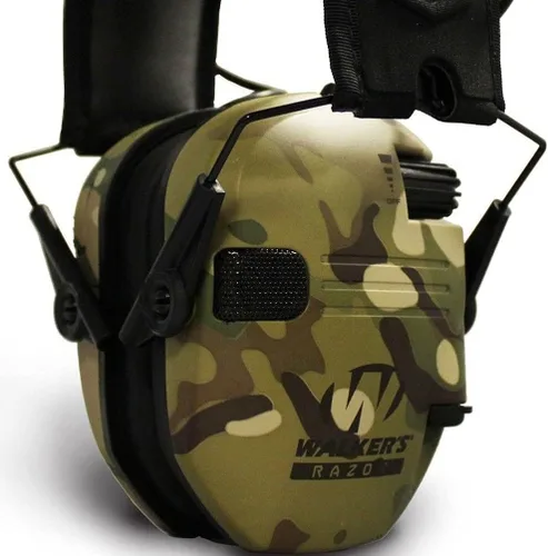 Vista 3 de Walker's Razor Slim Ultra Low Profile Compact Design Adjustable Range Shooting Hunting Hearing Protection Electronic Earmuffs