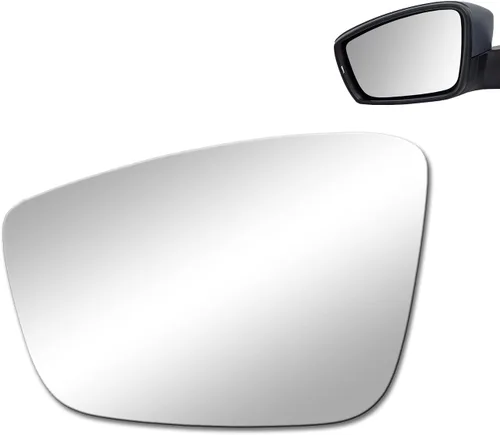 Vista 2 de BOOLEE Espejo retrovisor lateral de cristal - Reemplazo para lado del conductor izquierdo para Volkswagen Beetle 2012-2019, Jetta 2011-2018, Passat