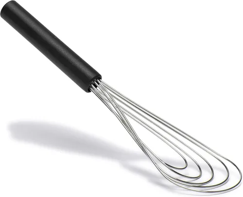 Vista 2 de Jell-Cell - Mango plano de silicona antideslizante de 10 pulgadas, 5 alambres con 10 cabezales para cocina de color (negro)