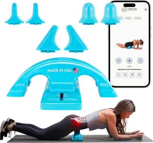 Vista 22 de Thrival - Herramienta de liberación muscular completamente ajustable para psoas, flexor de cadera, espalda, glúteo, iliaco y cuello para liberación