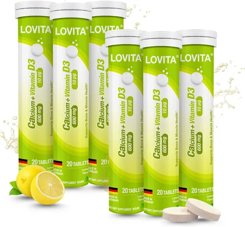 Vista 14 de LOVITA Comprimidos efervescentes del complejo de vitamina B, 20 unidades, más extracto de taurina y ginseng, apoya el metabolismo energético, sabor