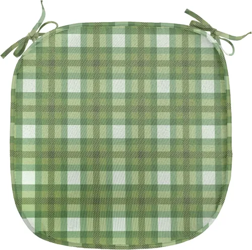 Vista 64 de Lunarable Juego de 4 cojines de asiento para silla, diseño de pétalos de flores de iris florecientes, arte de forma desgastada, acolchado de asiento