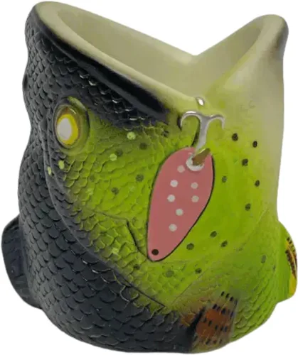 Vista 10 de Funda para latas con doble pared aislante, diseño de pescado, 12 oz