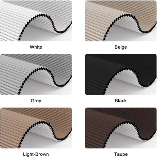 Vista 7 de MYshade Persianas celulares opacas y sin cordones, con diseño de panal para ventanas de interior, persianas de oscurecimiento de habitación