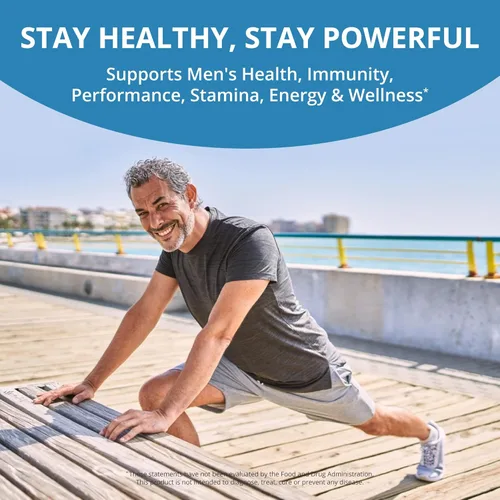 Vista 4 de Multivitamínico para hombres con 38 nutrientes clave, complejo B, D3, A, C, zinc, magnesio, calcio, ginseng asiático, ashwagandha, cúrcuma