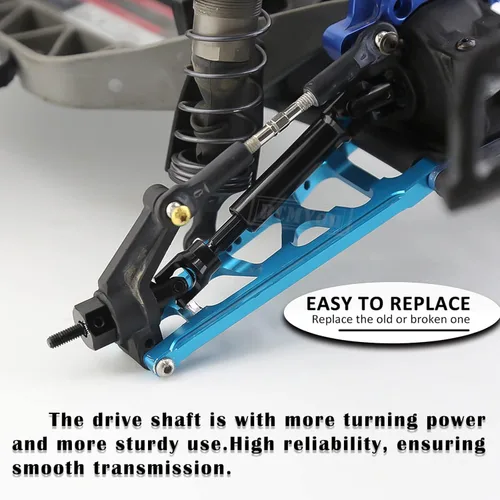 Vista 6 de Upgrades Part for 1/10 Slash 2WD,Stainless Steel Drive Shaft Axles CVD,Alloy Front Rear Arm,Caster Block,Steering Blocks,Rear Stub Axle