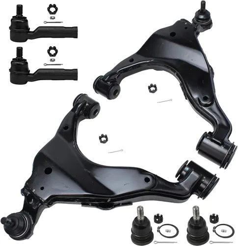 Vista 246 de Detroit Axle - Kit de extremo delantero RWD para Chrysler 300 Dodge Charge Challenger 2011-2019, 2 brazos de control inferiores traseros 2 rótulas