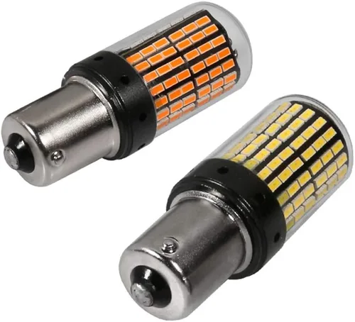 Vista 7 de Señal LED de decodificación de giro para automóvil, CanBus sin corriente constante estroboscópica DC12V 1156 144LEDS súper brillante, 2 piezas/lote