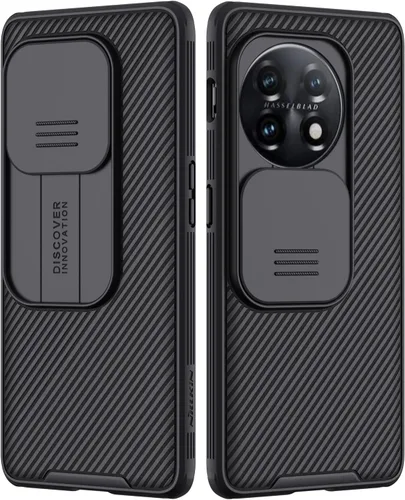 Nillkin Funda para OnePlus 11 5G - Funda CamShield Pro con cubierta de cámara deslizante, funda delgada a prueba de golpes para OnePlus 11 2023 -