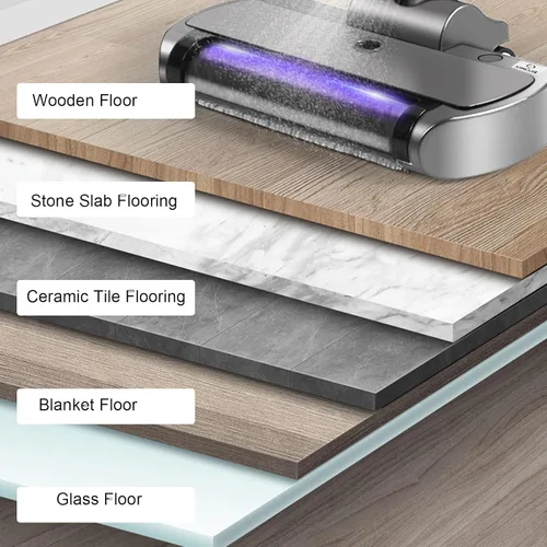 Vista 6 de Sorandy Cordless Vacuum Mop, Automatic Electric Wet Dry Vacuum Floor Cleaner with Self Feature and 500ml Dust Container, Intelligent Dust Detection