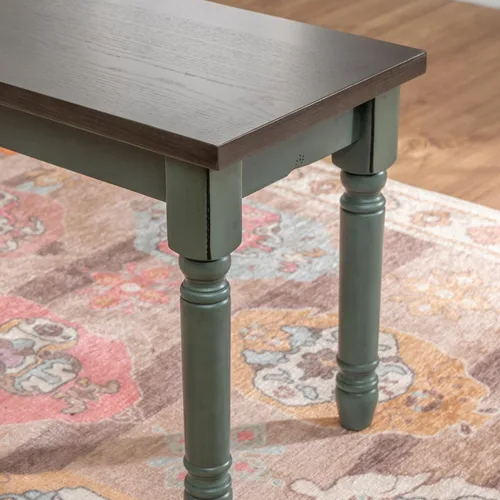 Vista 4 de Powell Muebles Willow banco de comedor, multicolor, 40 pulgadas de ancho x 14.02 pulgadas de profundidad x 18.31 pulgadas de alto