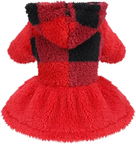 Vista 12 de Sudadera con capucha para perro, ropa de invierno para perros pequeños, niño, niña, ropa para mascotas, vestido para perros, abrigos para clima