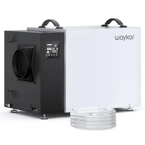 Vista 13 de Waykar Deshumidificador de 70 Pintas Energy Star para Espacios de Acceso Restringido con Bomba, Deshumidificador Comercial para Sótanos y Hogar