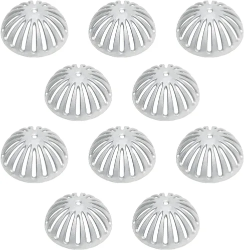 Vista 9 de Leyso Cubierta de drenaje de suelo de cúpula de aluminio resistente y colador de drenaje, cubierta de drenaje extraíble para exteriores, colador