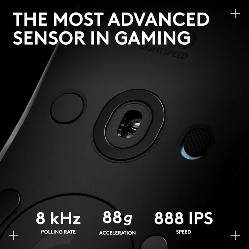 Vista 4 de Logitech G PRO 2 Lightspeed - Mouse inalámbrico para juegos, para diestros o zurdos con hasta 4 botones laterales magnéticos personalizables